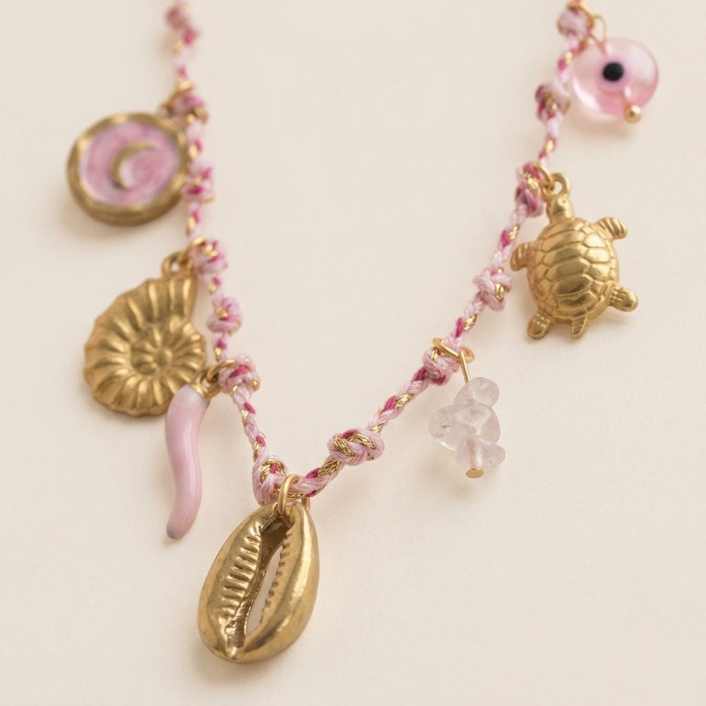 Roze Bedel Ketting