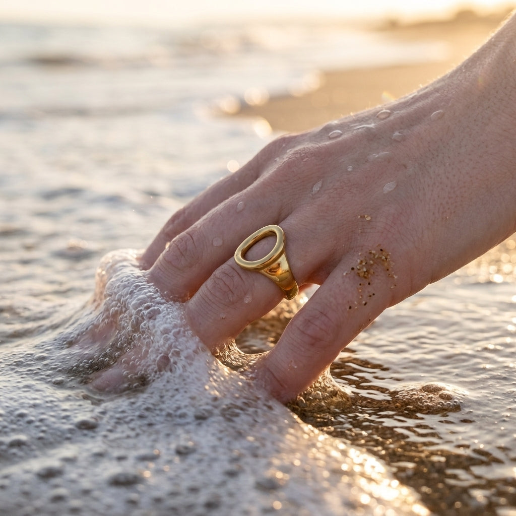 Ovale Open Zegel Ring