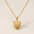 Vintage Krul Hart Medaillon Ketting