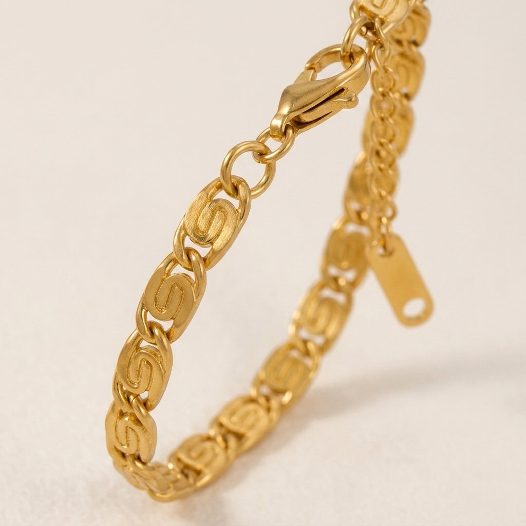 S-Vormige Schakel Armband
