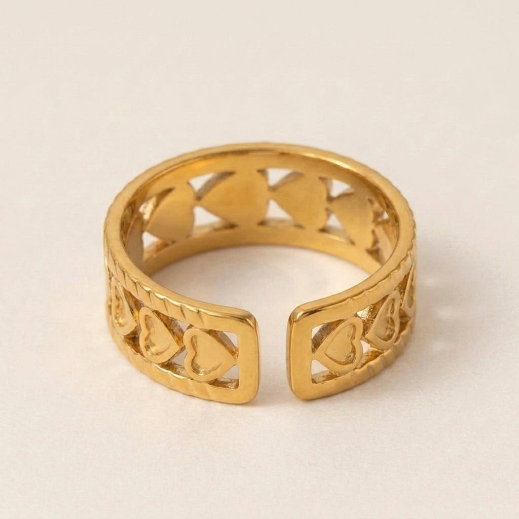 Hol Hartpatroon Ring