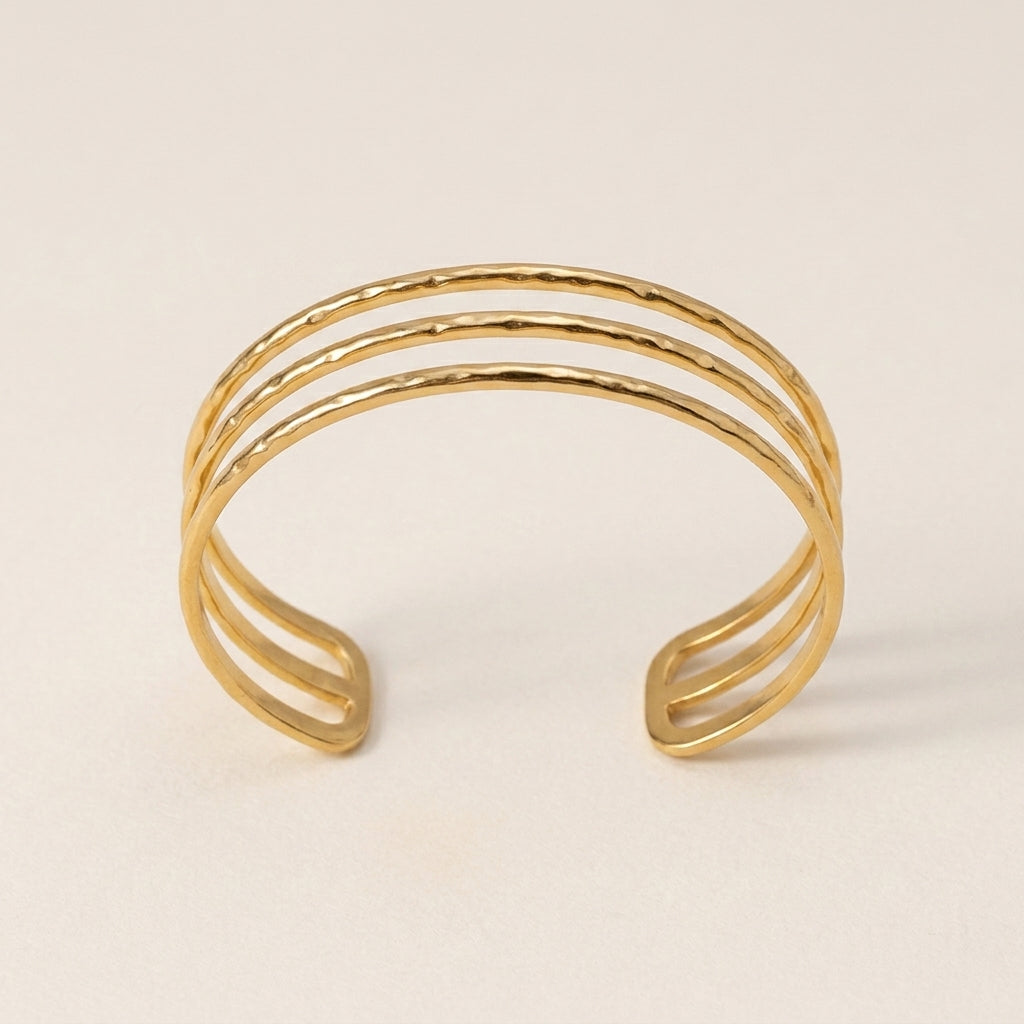 Drielaagse Golf Bangle Armband
