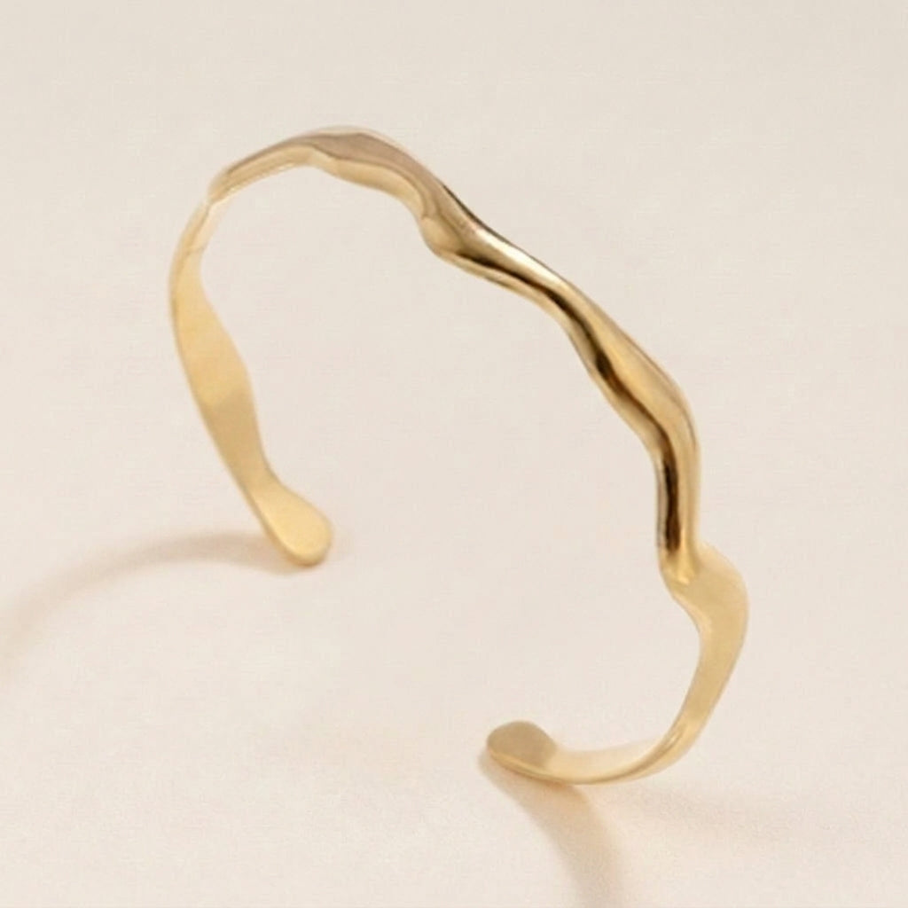 Vloeiende Golf Bangle Armband
