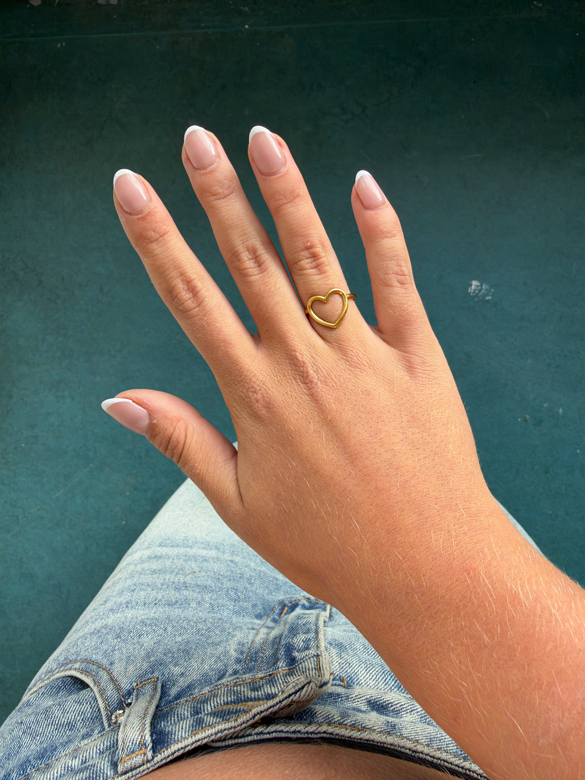 Open Hart Omtrek Ring