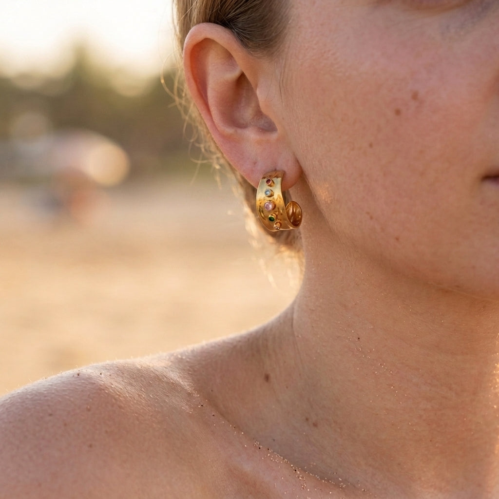 Diamant Bedel Oorbellen