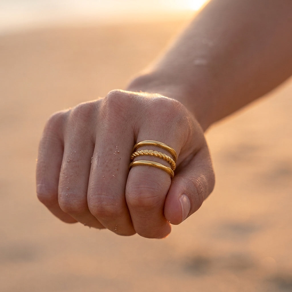 Drielaagse Gedraaide Ring