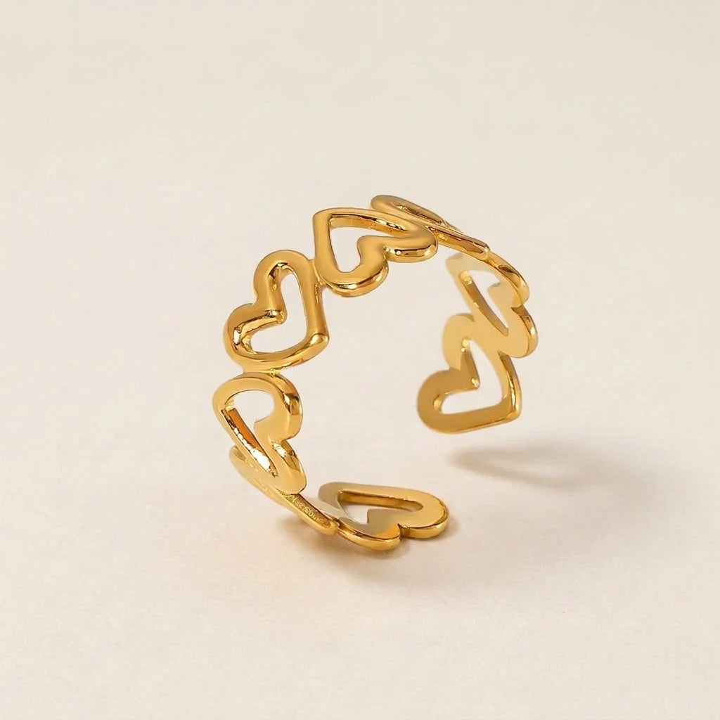 Open Hart Schakel Ring