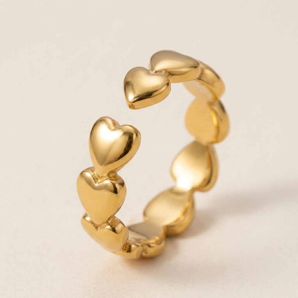 Gesculpteerde Hart Ring