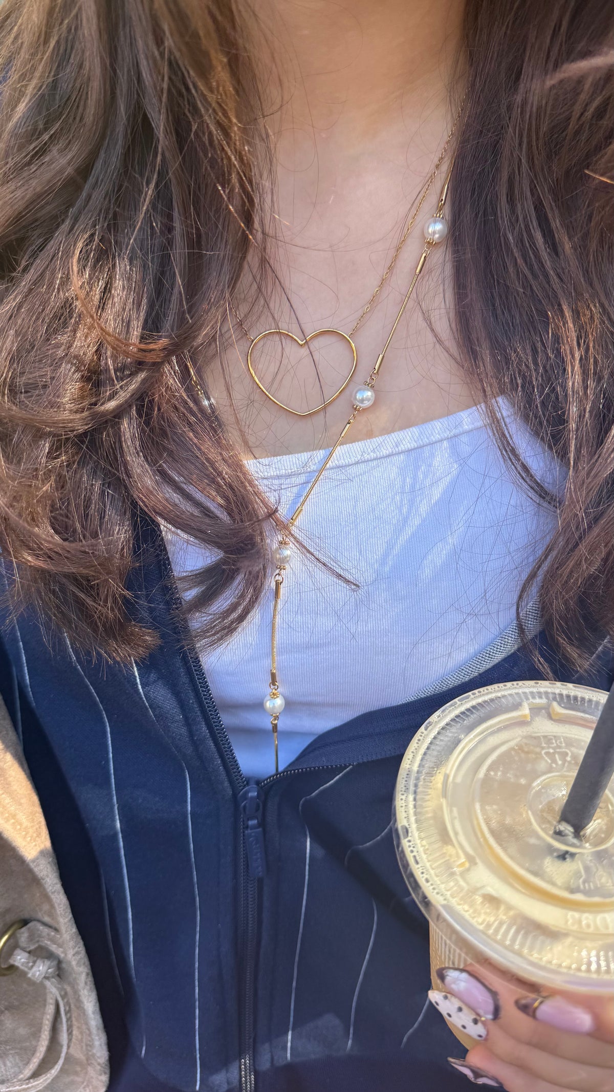 Minimalistische Open Hart Ketting