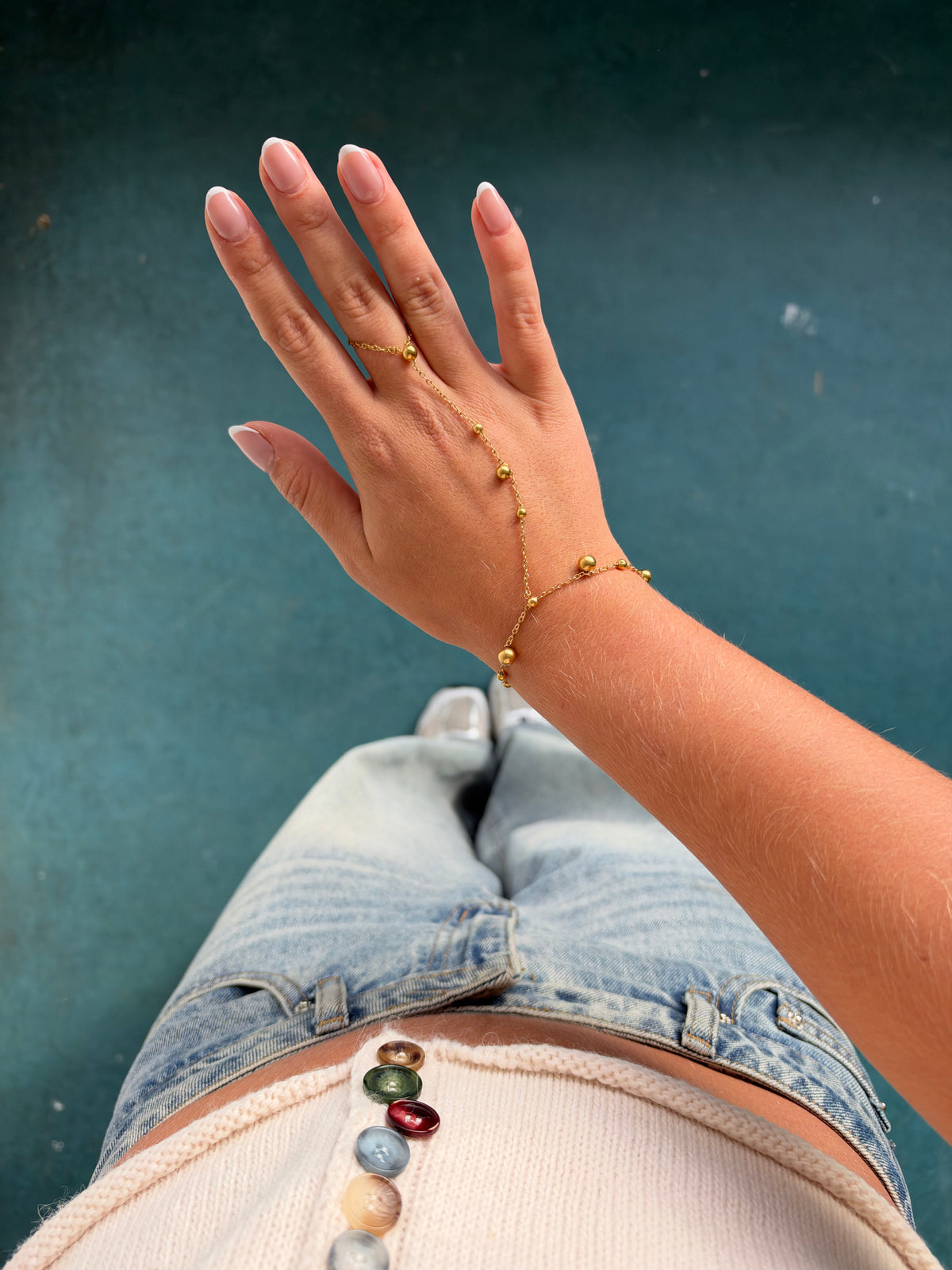 Bolletjes Hand Ketting