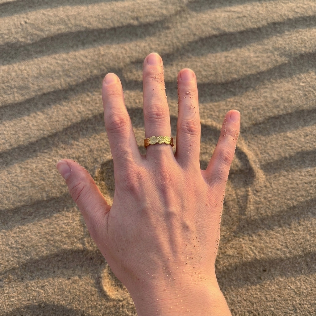 Grove Gehamerde Band Ring