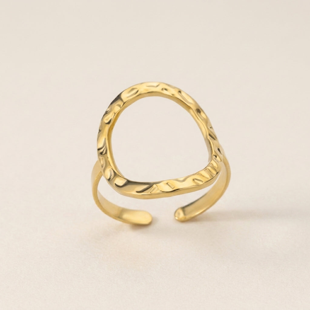 Gekreukte Open Structuur Ring
