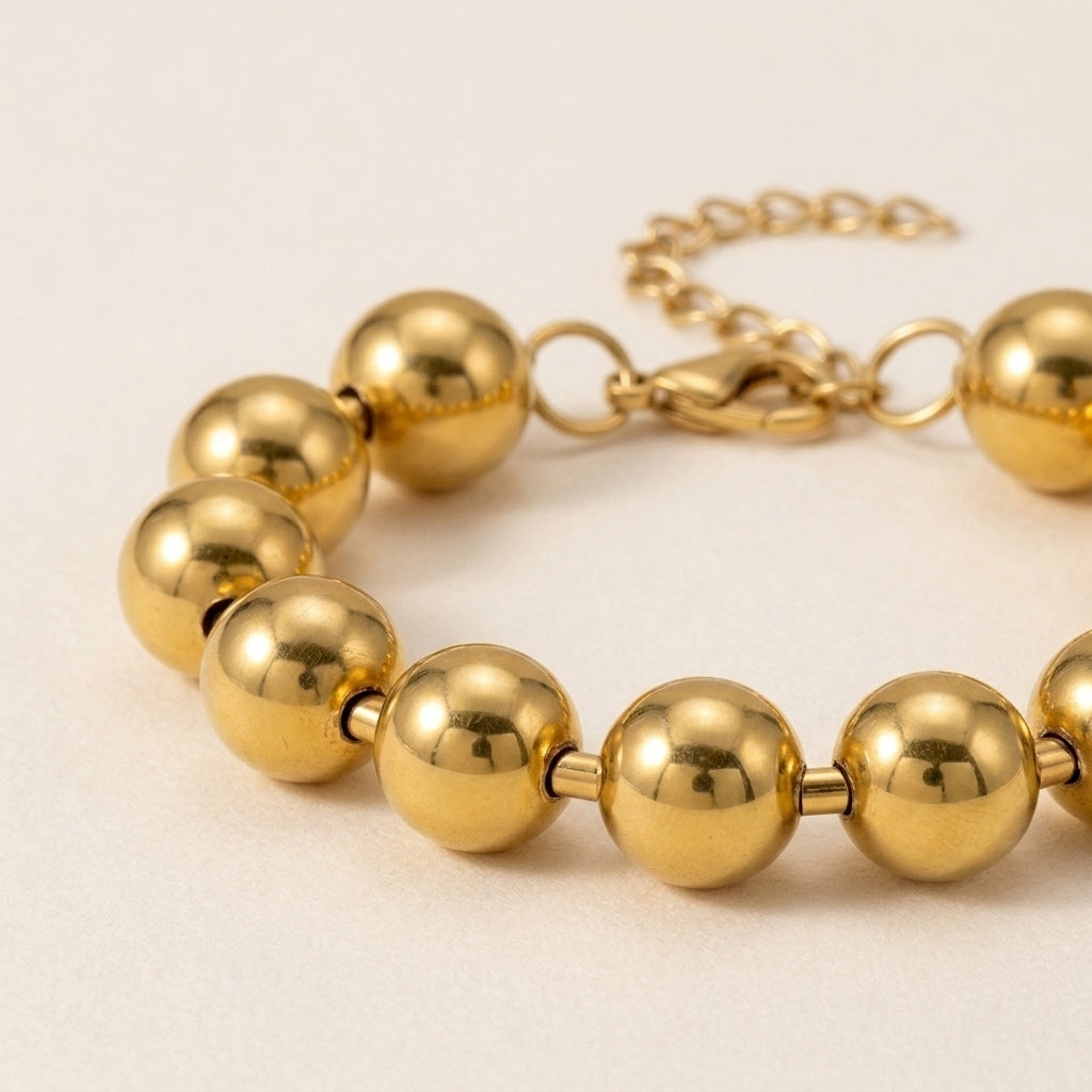 Grote Kralenschakel Armband