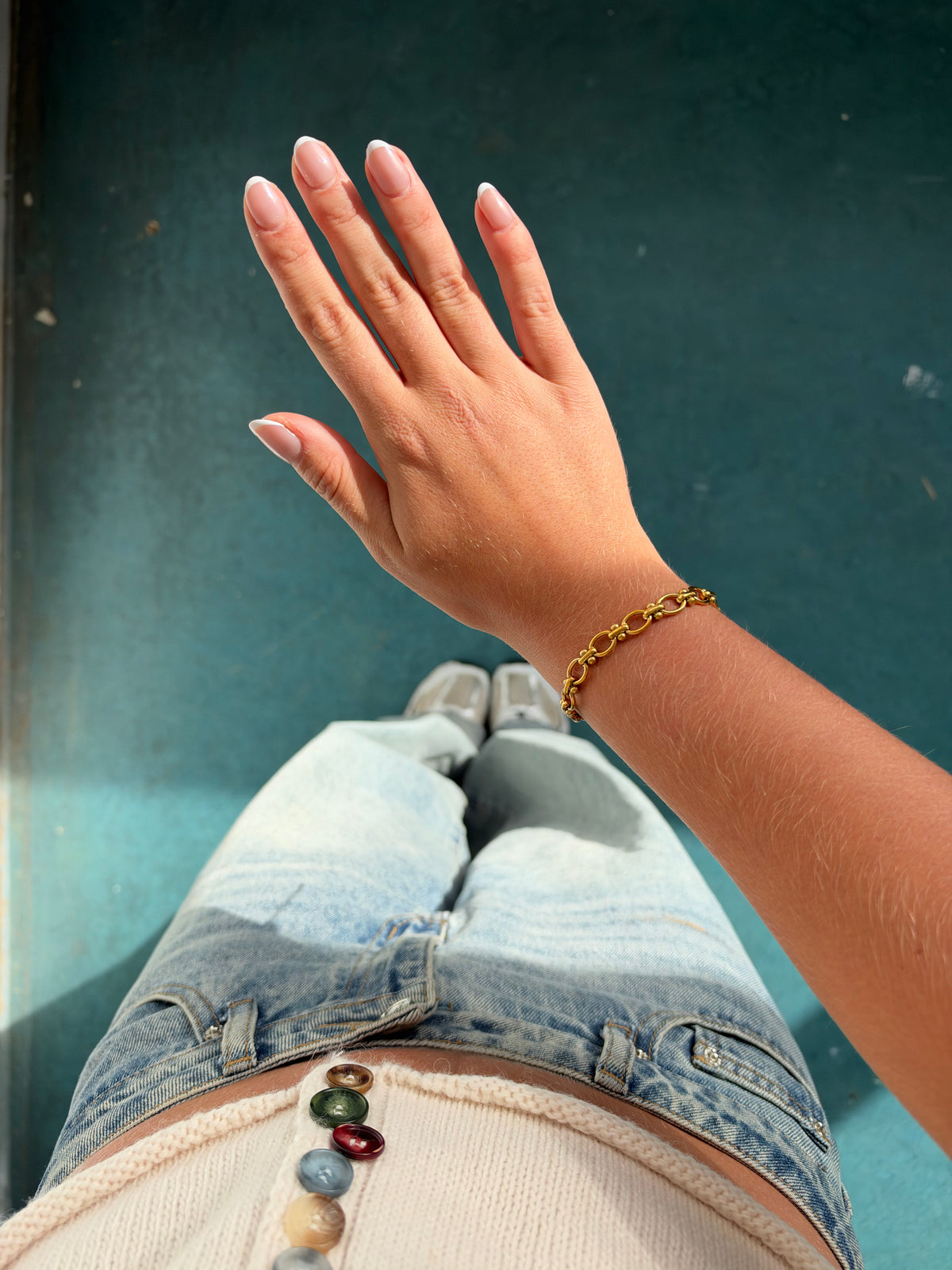 Ovale Schakel Kralen Armband