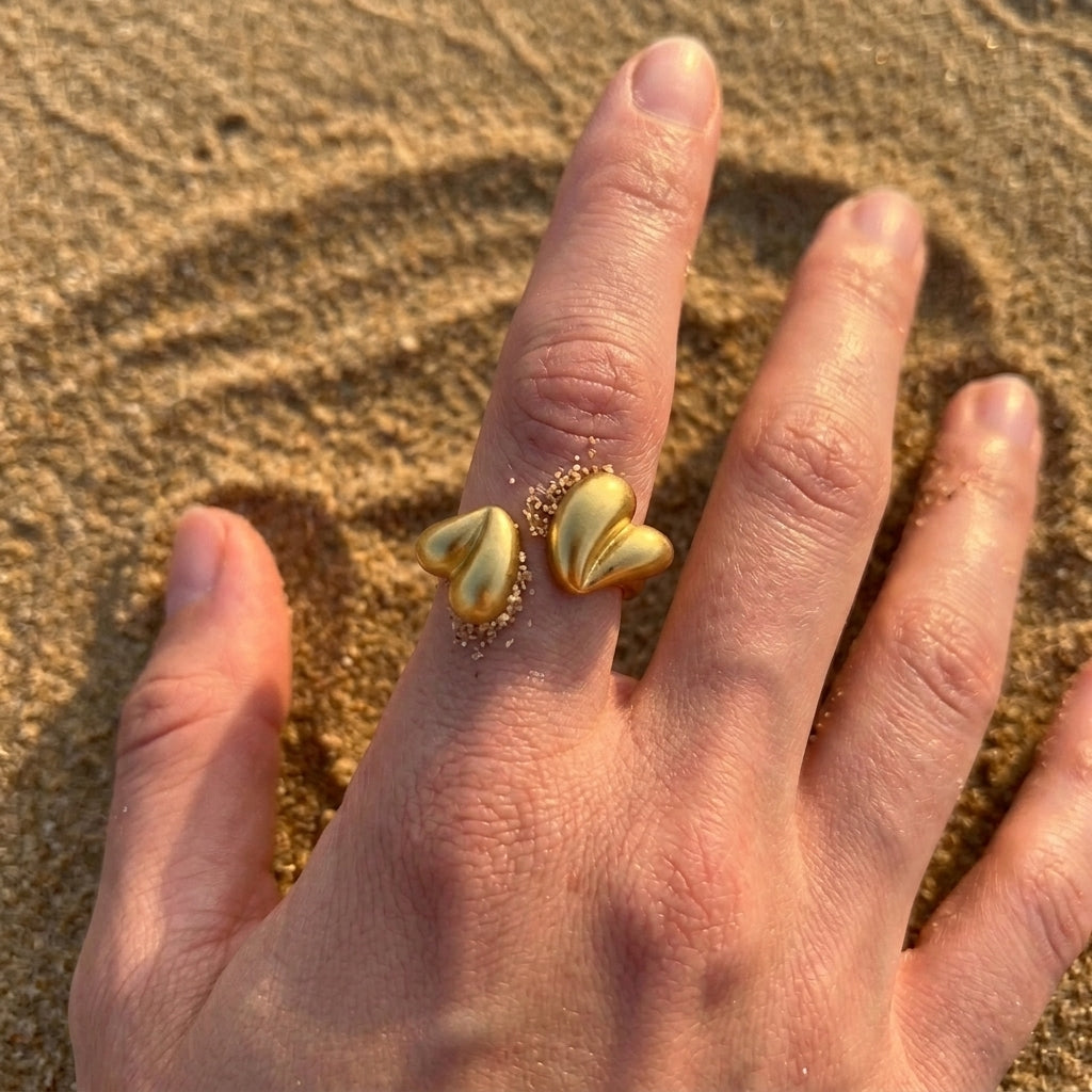 Dubbele Hartjes Ring