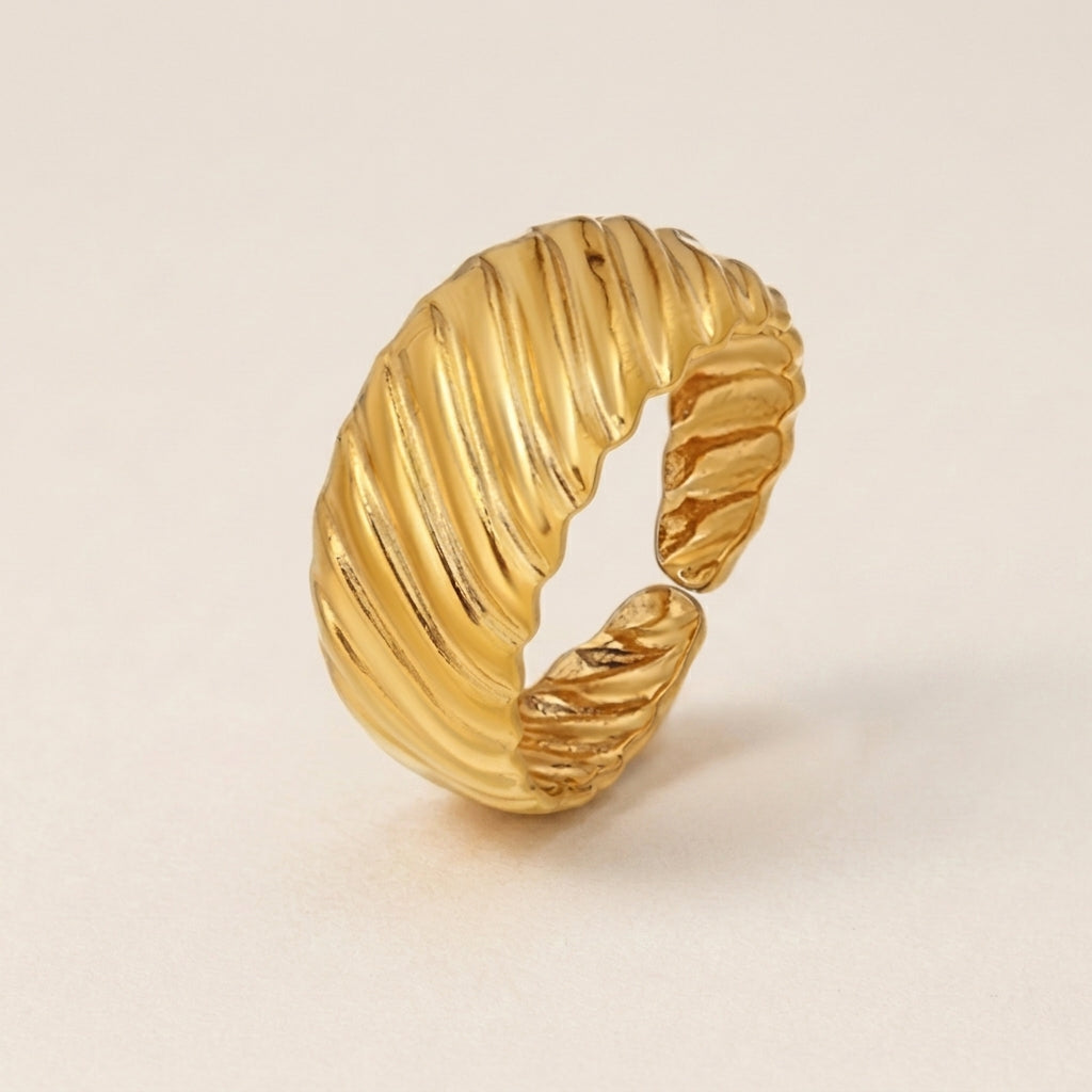 Geribbelde Bolle Ring