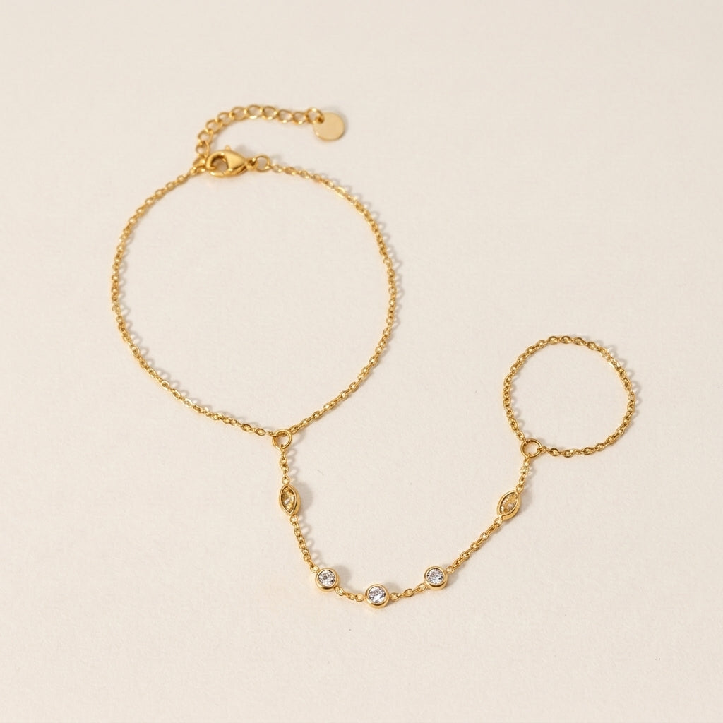 Diamtjes Hand Ketting