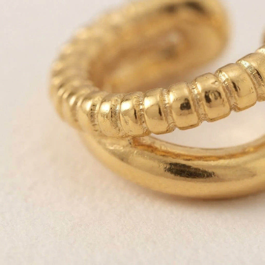 Dubbele Gedraaide Earcuff