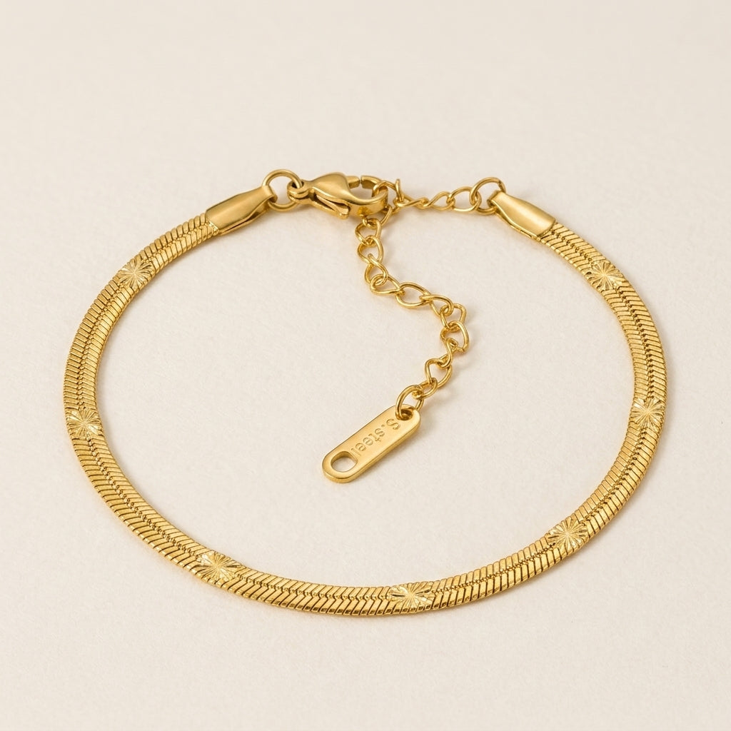 Ster-Patroon Slangenschakel Armband
