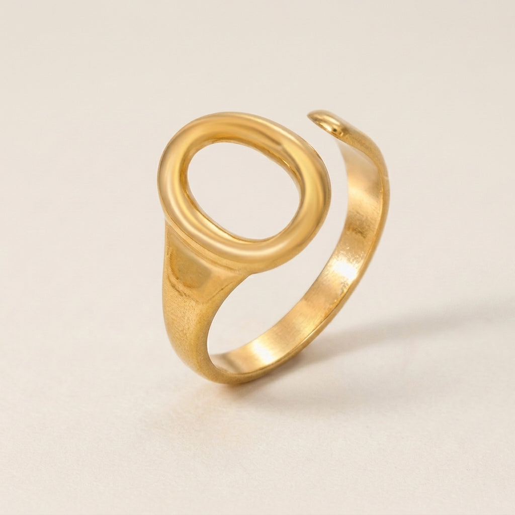 Ovale Open Zegel Ring