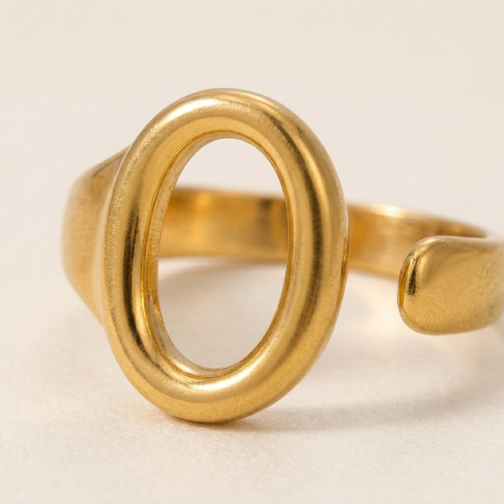 Ovale Open Zegel Ring