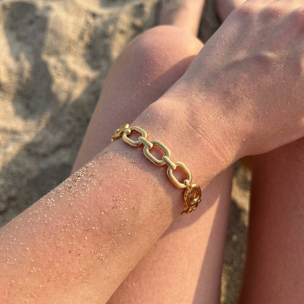 Ovale Schakel Armband