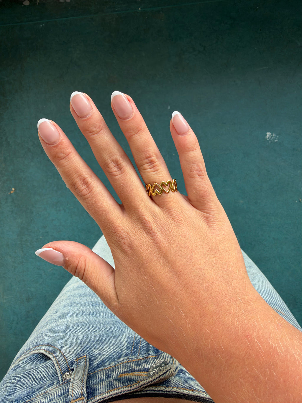 Open Hart Schakel Ring
