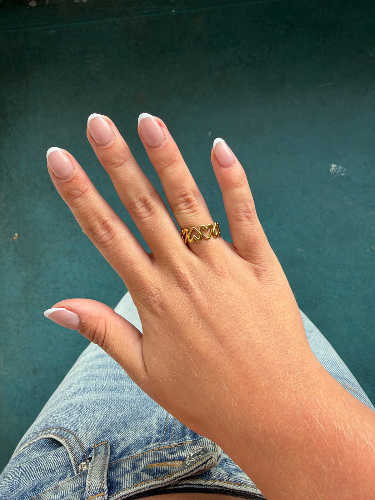 Open Hart Schakel Ring