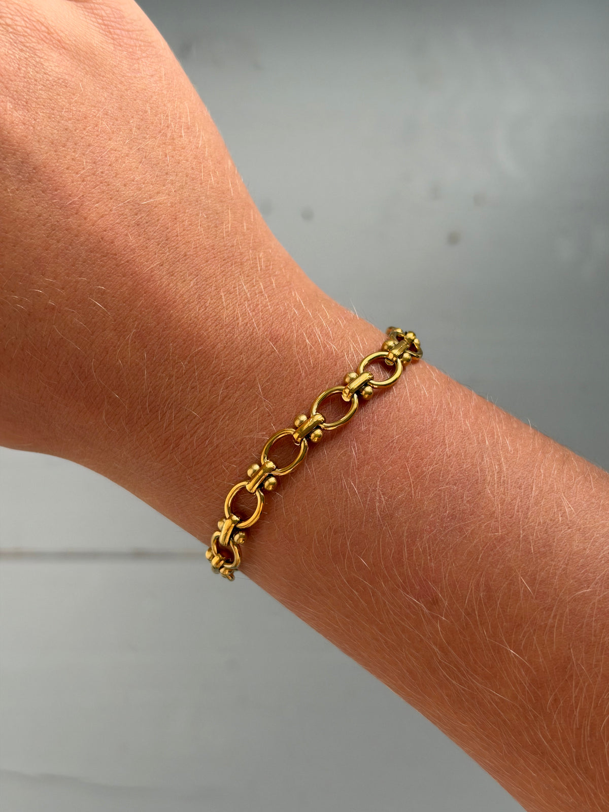 Ovale Schakel Kralen Armband