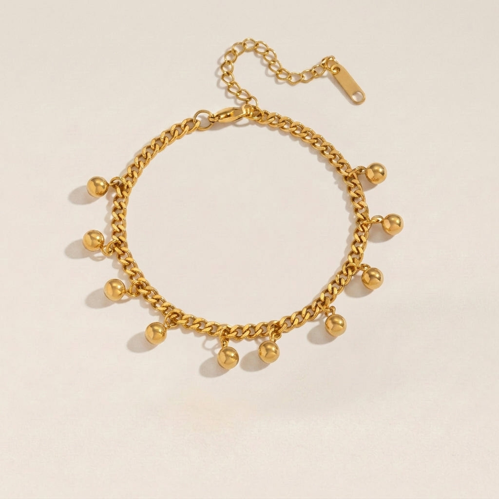Multi-Kralen Bedel Schakel Armband