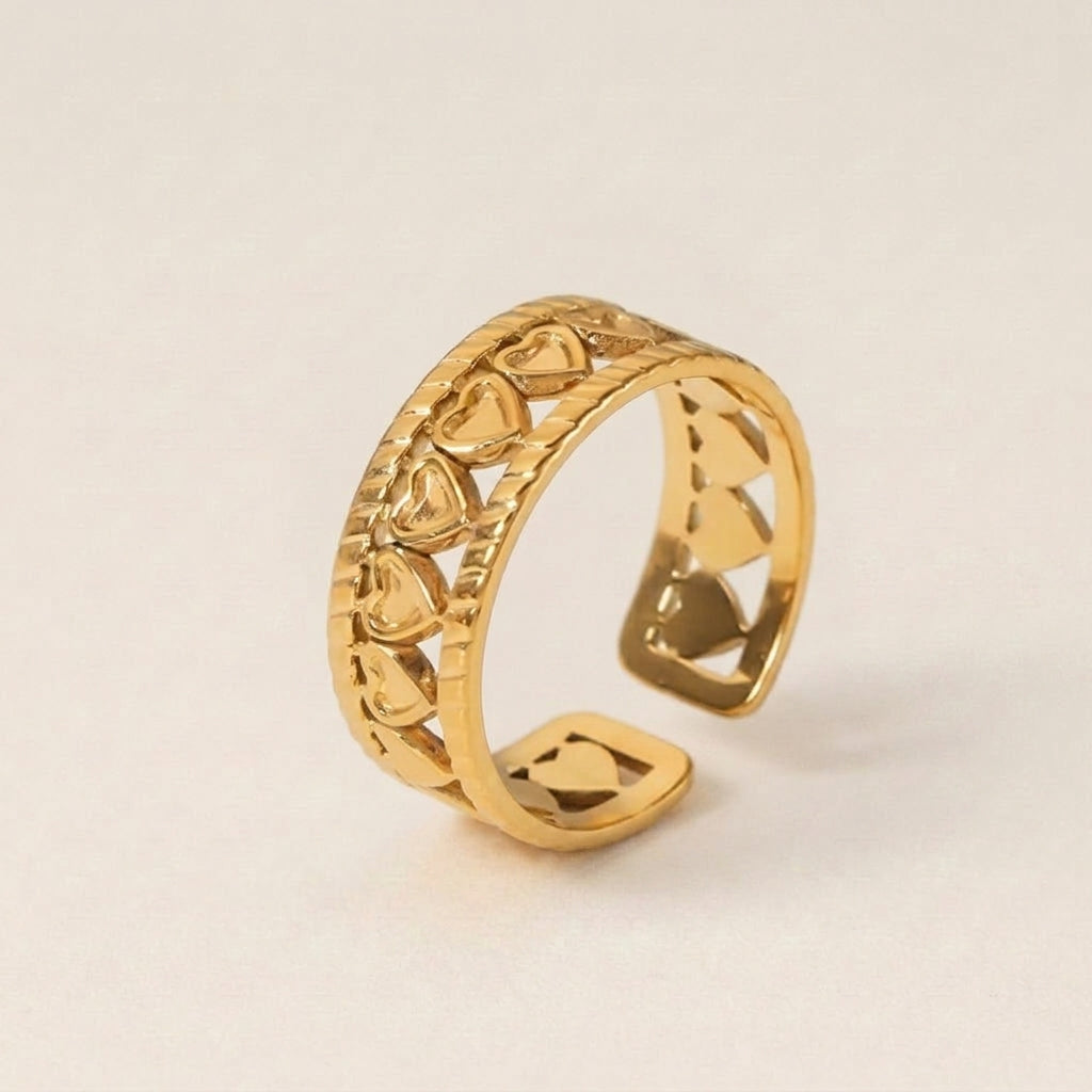 Hol Hartpatroon Ring