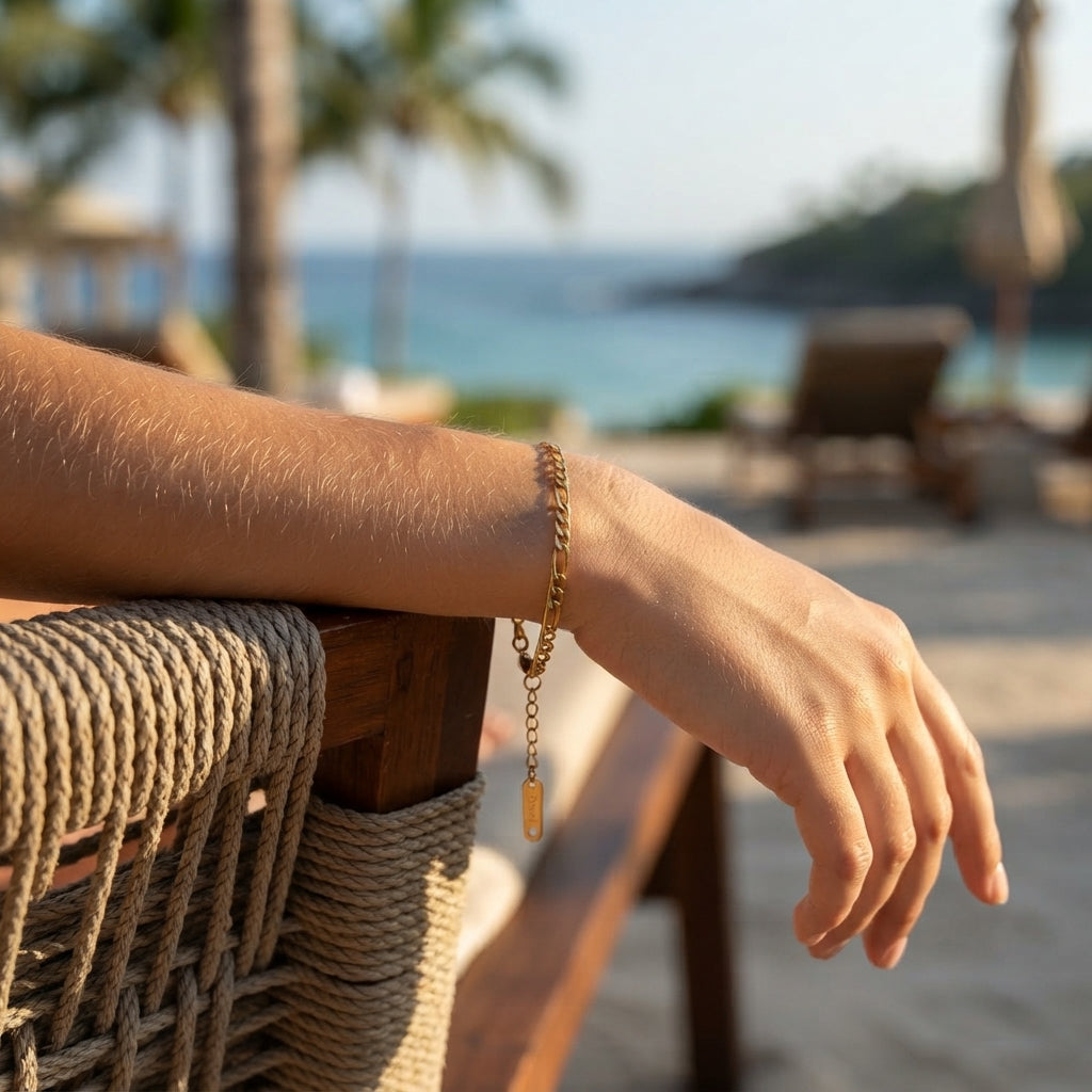 Platte Schakel Armband