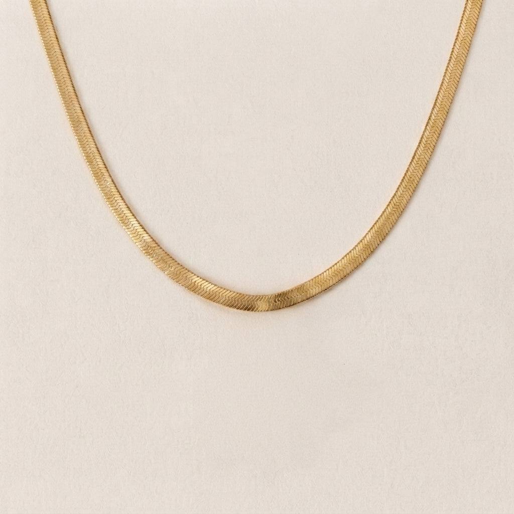 Platte Slangen Ketting