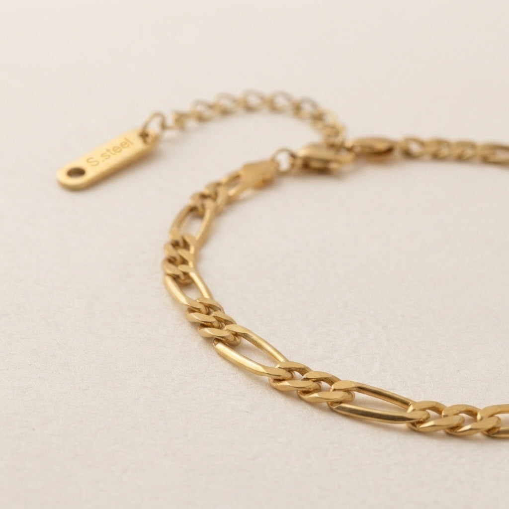Platte Schakel Armband