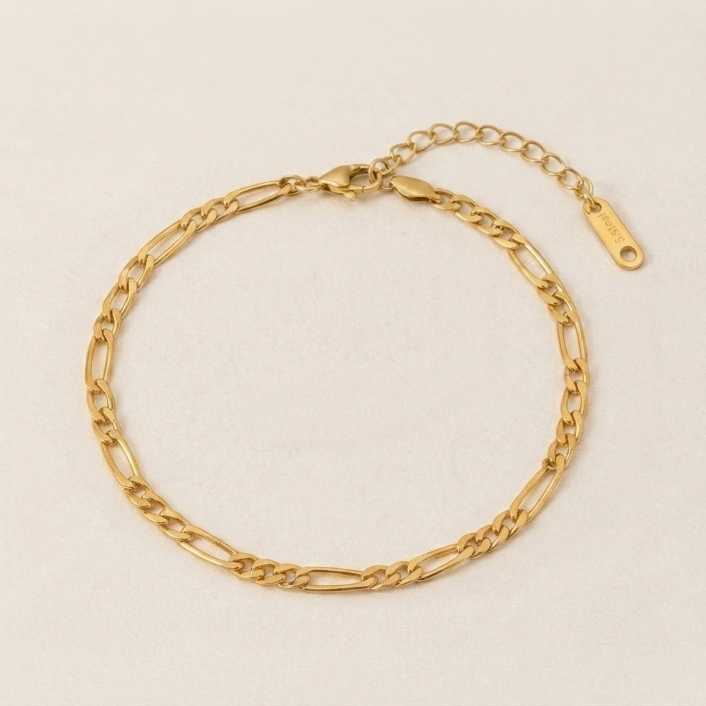 Platte Schakel Armband