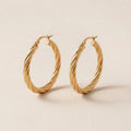 Gedraaide Hoops Oorbelleb