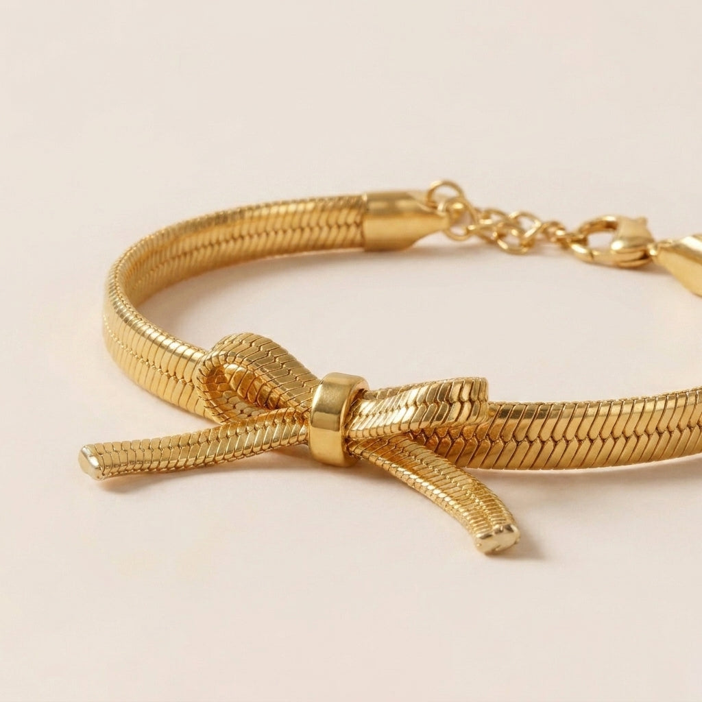 Gouden Strik Armband