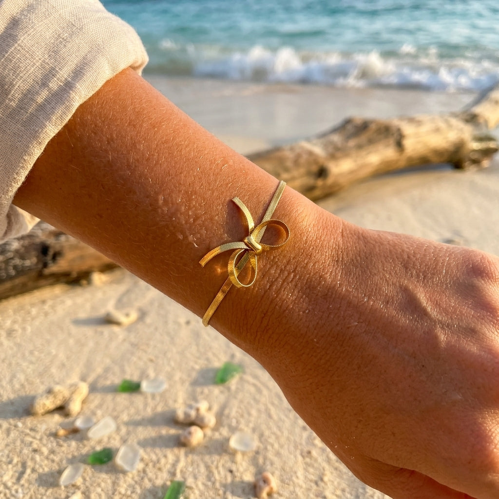 Gouden Strik Armband