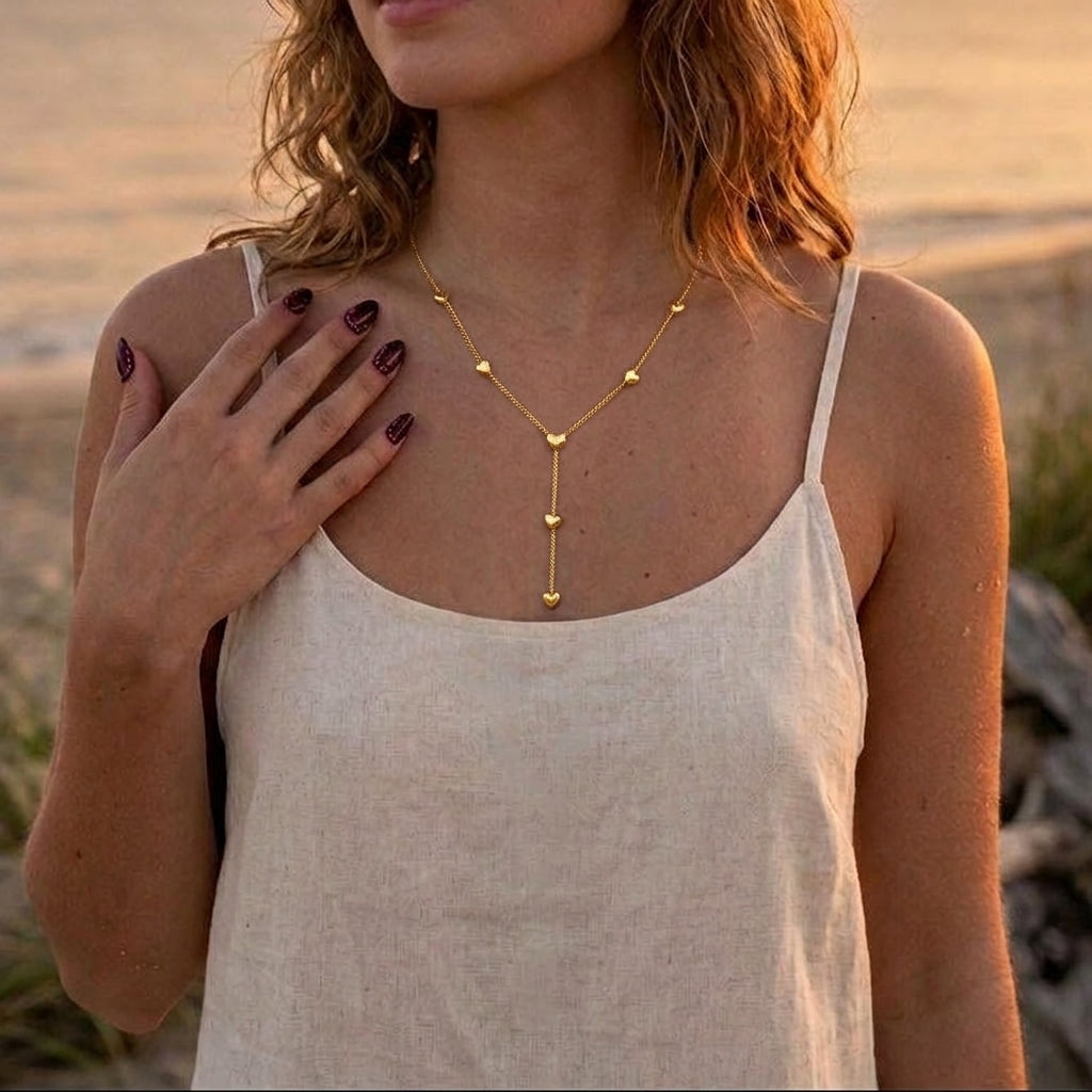 Lange Hart Bedel Ketting