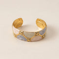 Emaille Marmer Armband - Lotus & Lila