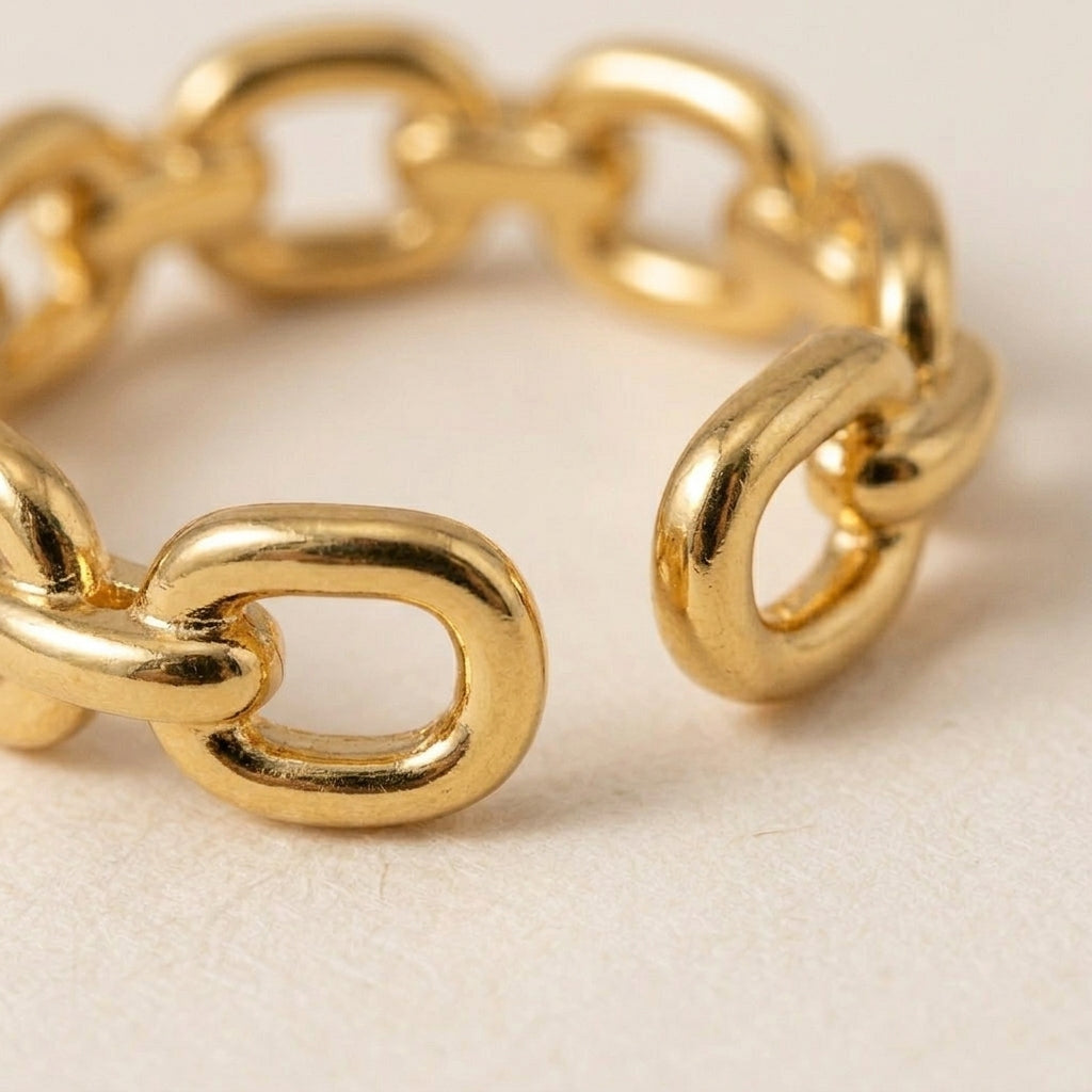 Gouden Schakel Ring