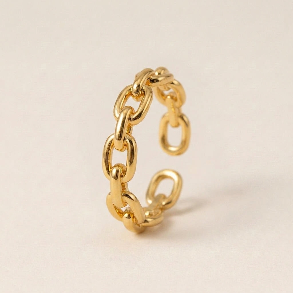 Gouden Schakel Ring