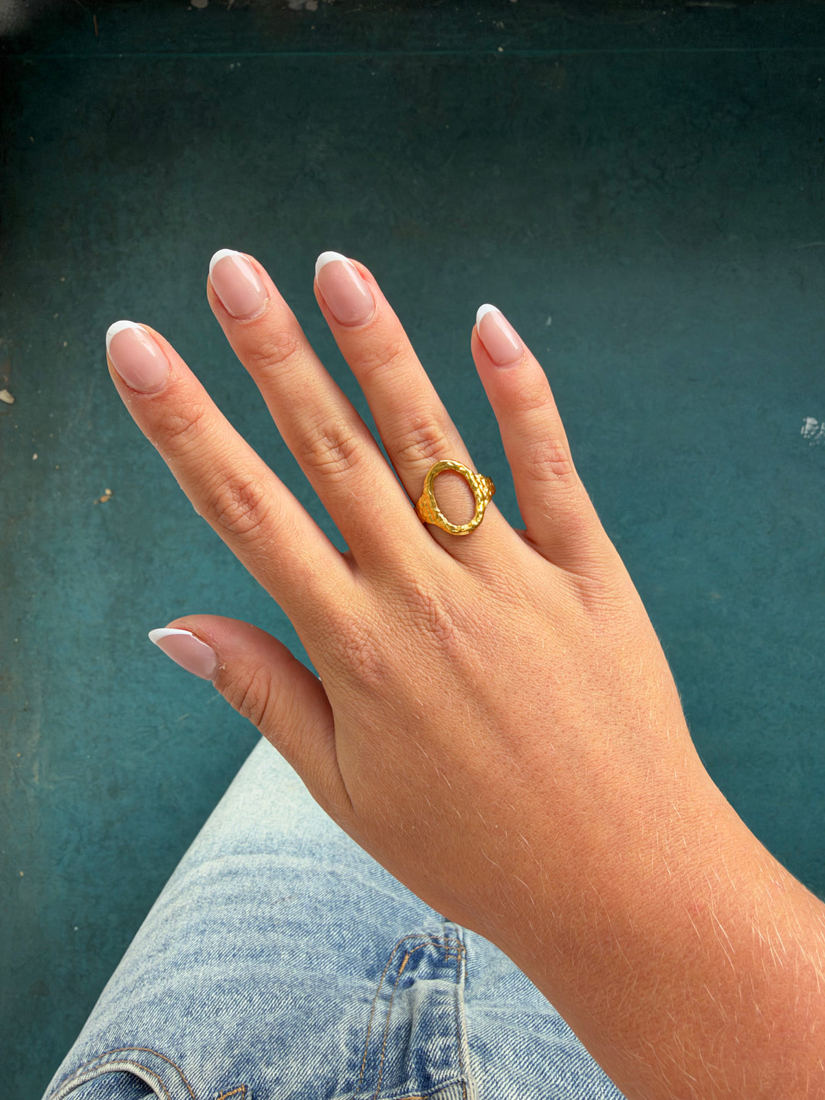 Kleine open ovale ring