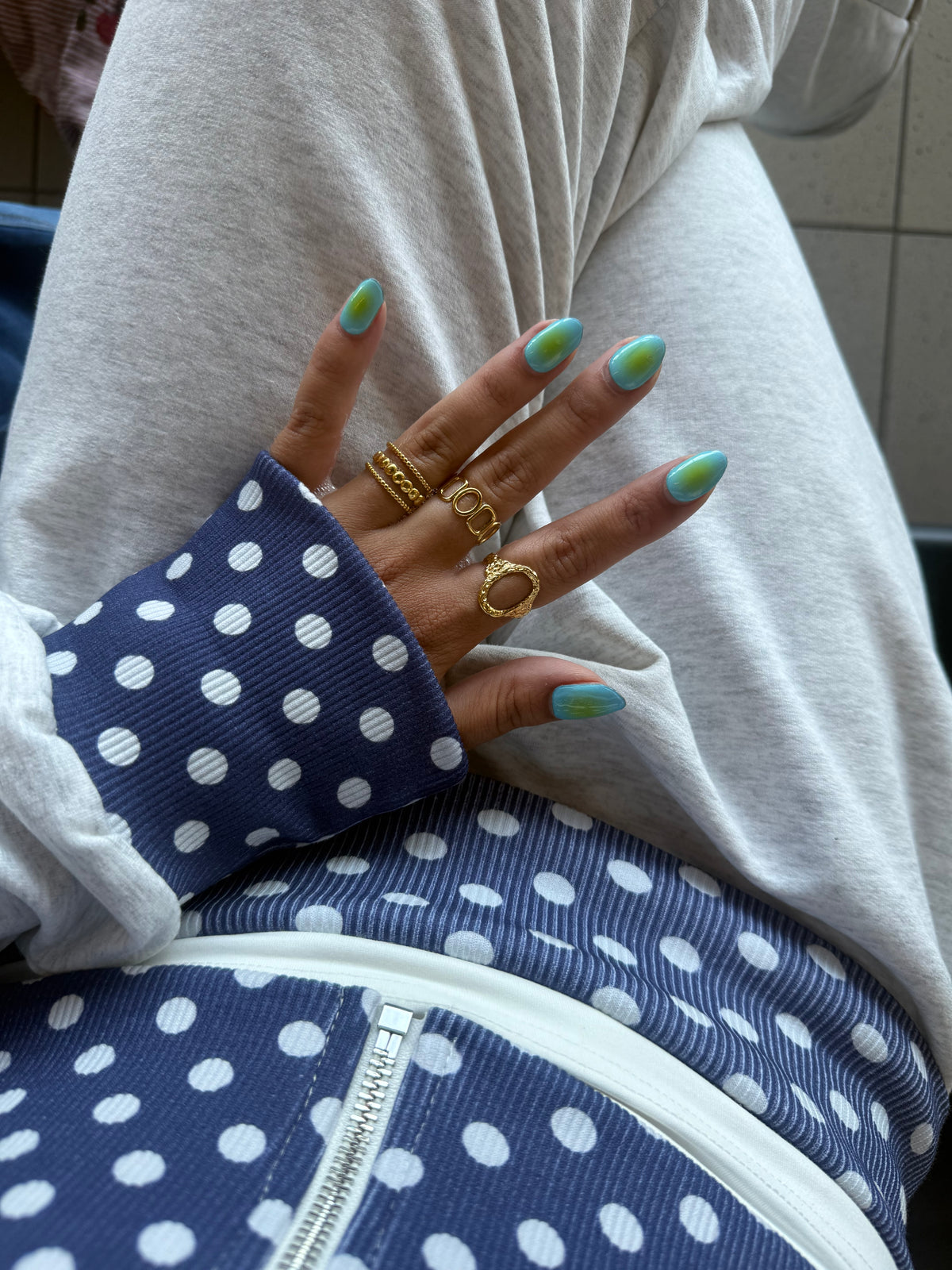 Kleine open ovale ring