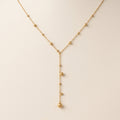 Y-Drop Gouden Bolletjes Ketting