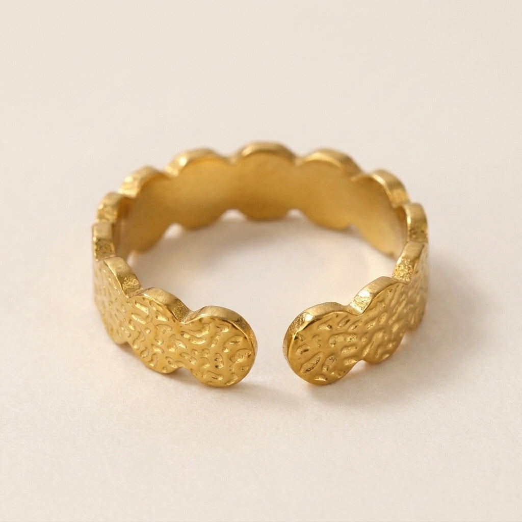 Grove Gehamerde Band Ring