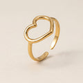 Open Hart Omtrek Ring