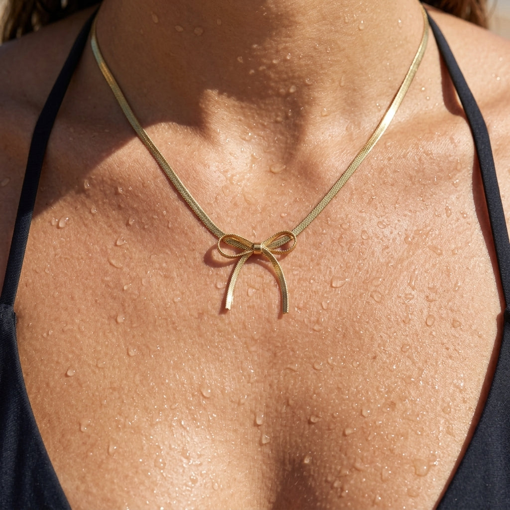 Strik Hanger Gouden Ketting
