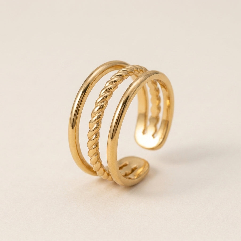 Drielaagse Gedraaide Ring