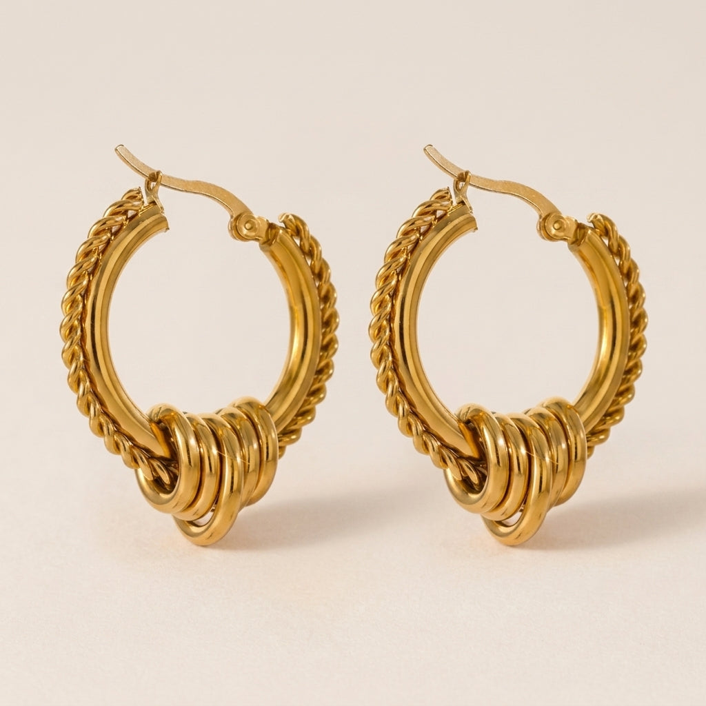 Bali hoops Oorbellen